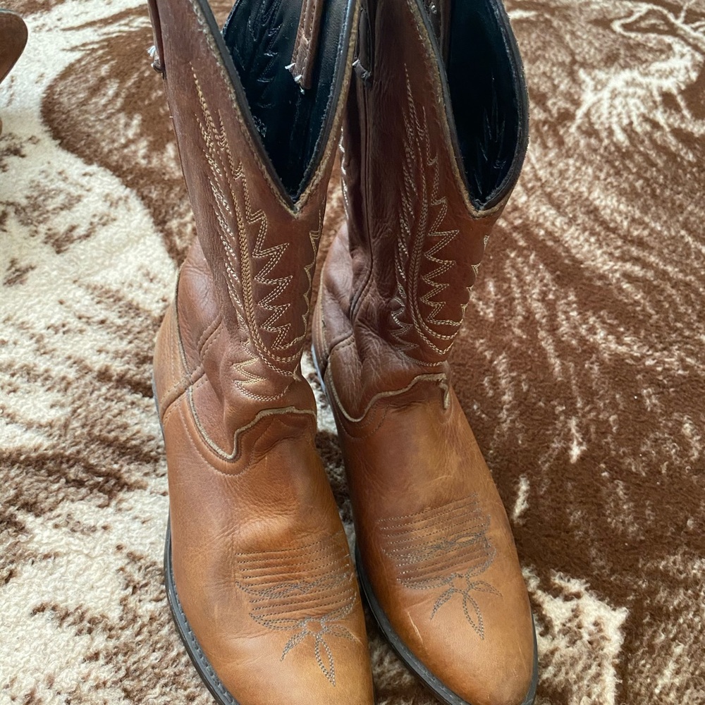 Leather Cowboy Boots
